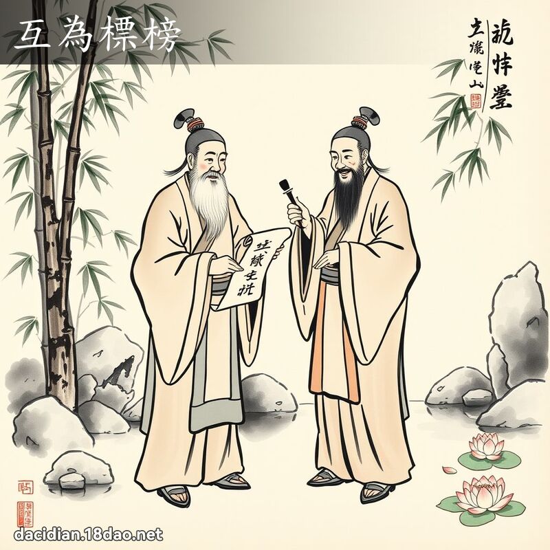 互为標榜 配图