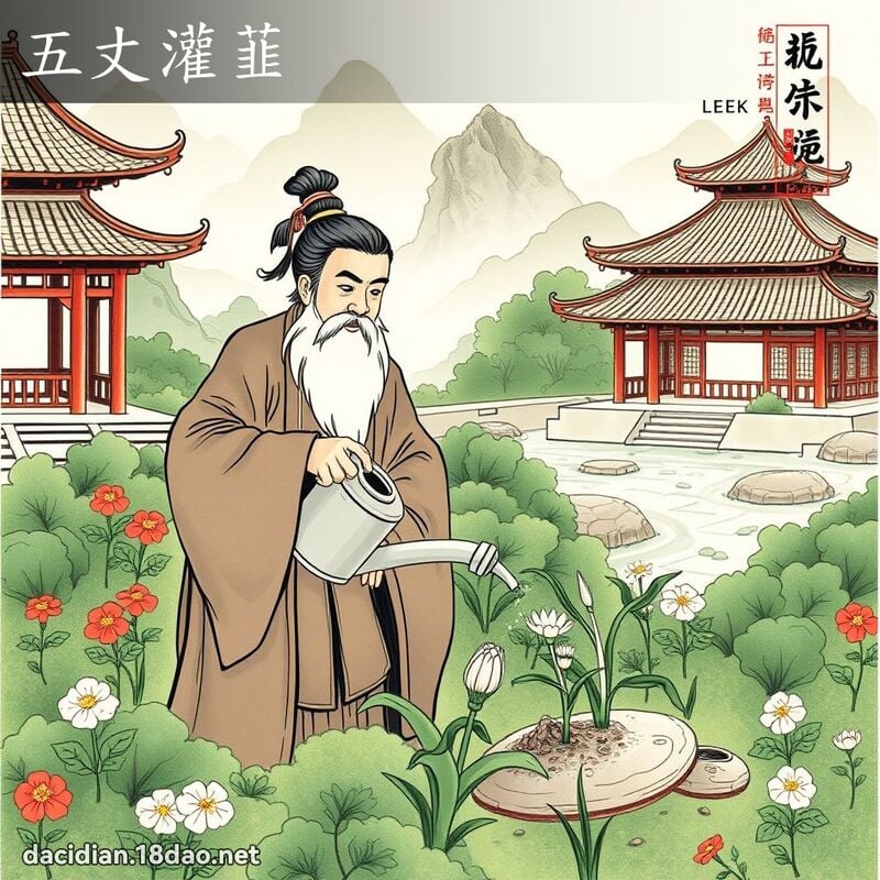 五丈灌韮 配图