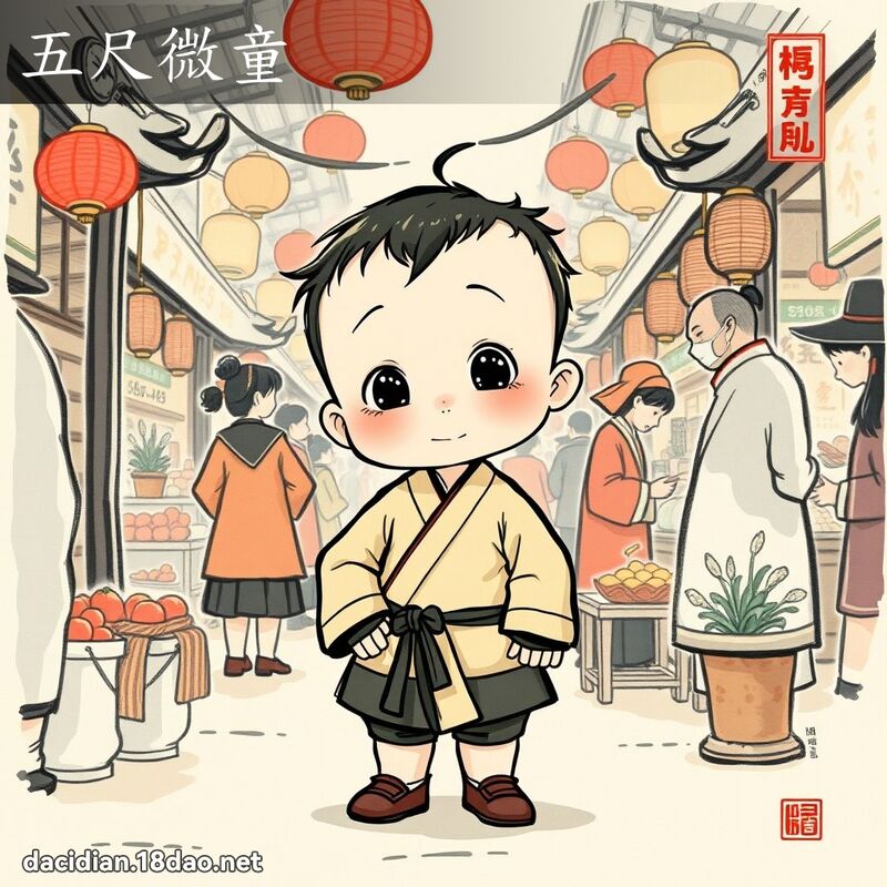 五尺微童 配图