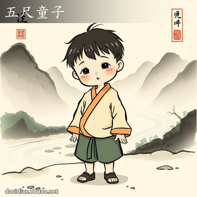 五尺童子 配图