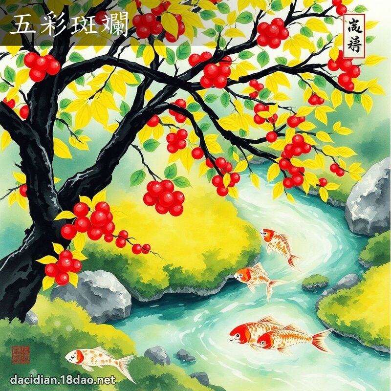 五彩斑斕 配图