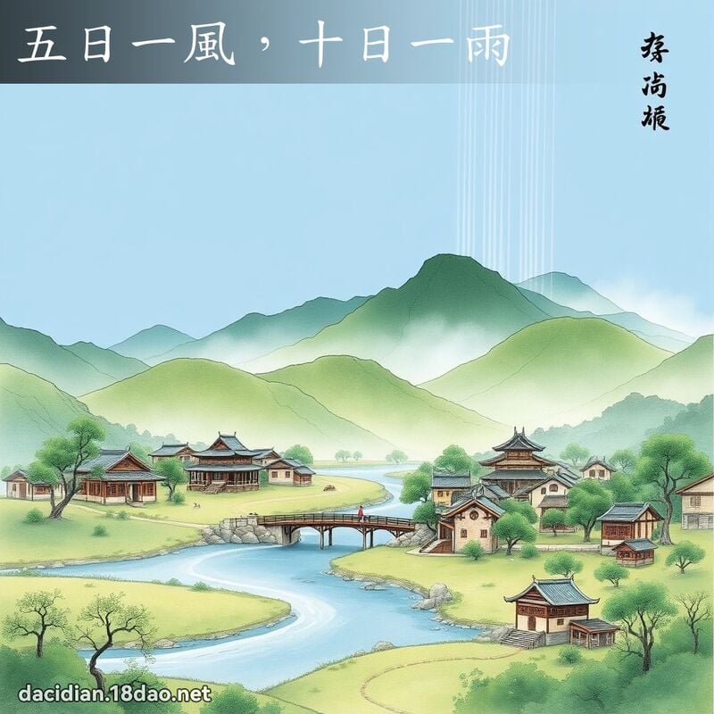 五日一风,十日一雨 配图