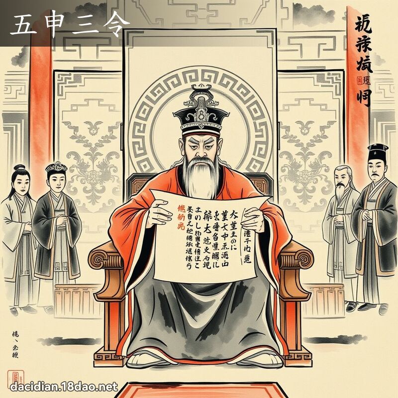 五申三令 配图