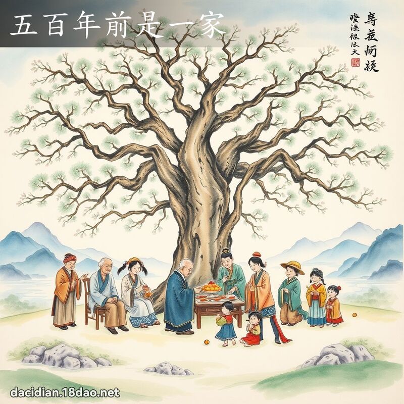 五百年前是一家 配图