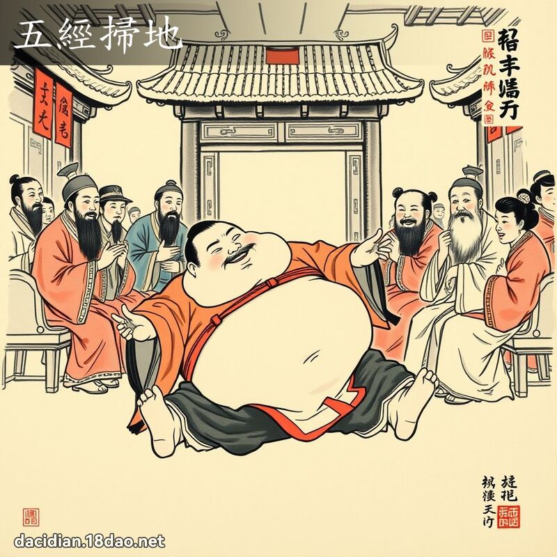 五經掃地 配图