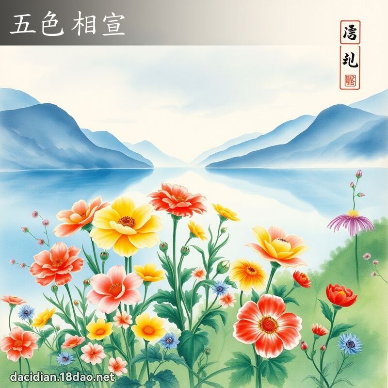 五色相宣 配图