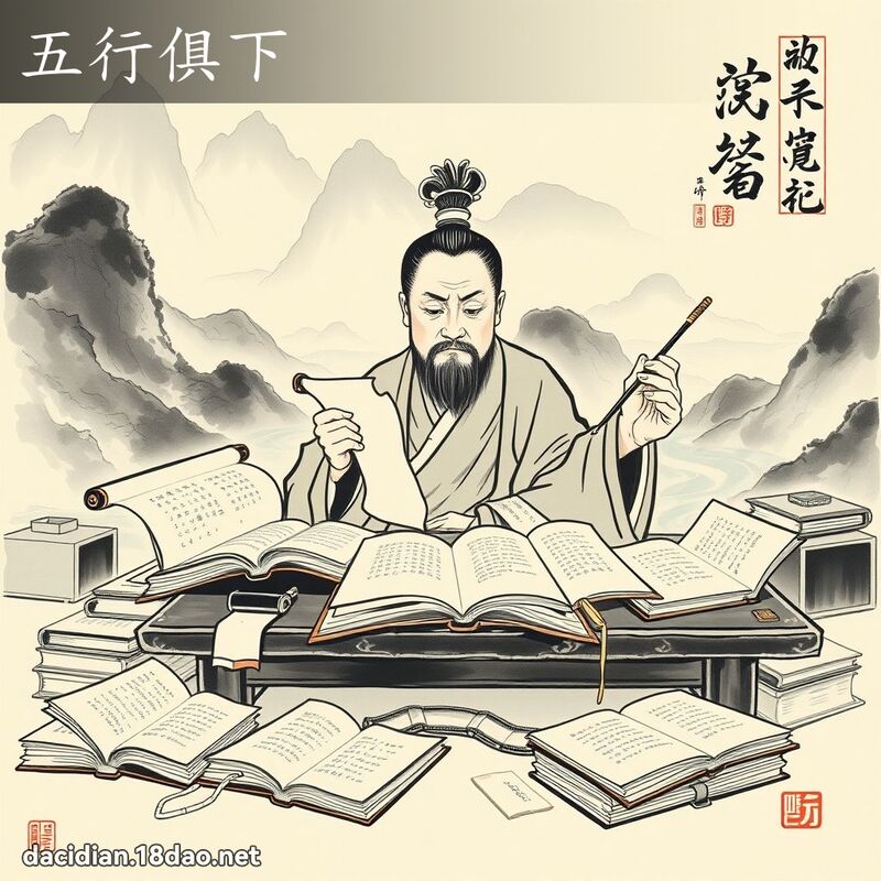 五行俱下 配图