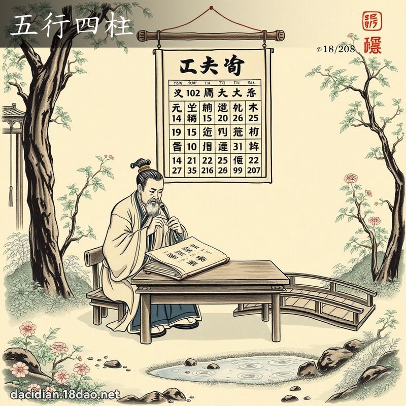 五行四柱 配图