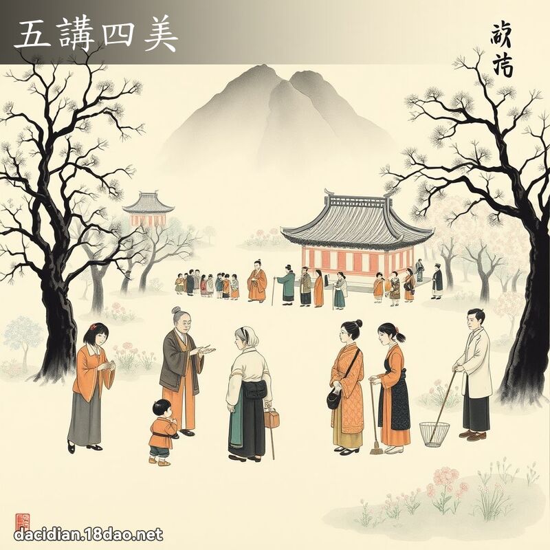 五講四美 配图