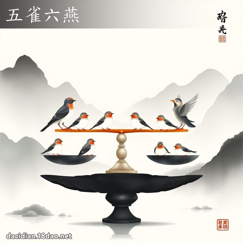 五雀六燕 配图