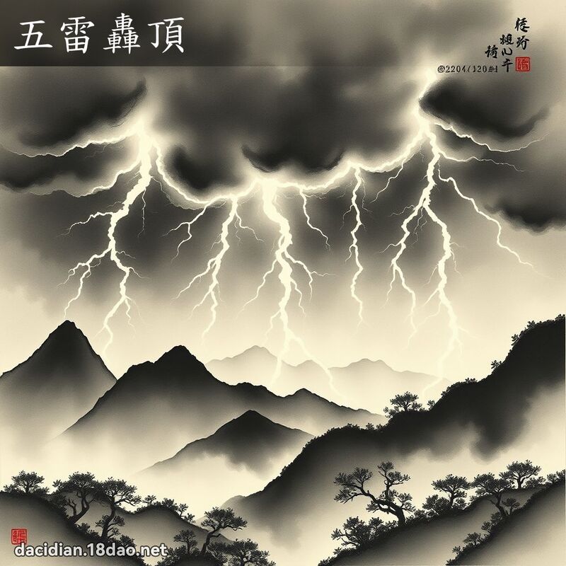 五雷轟頂 配图
