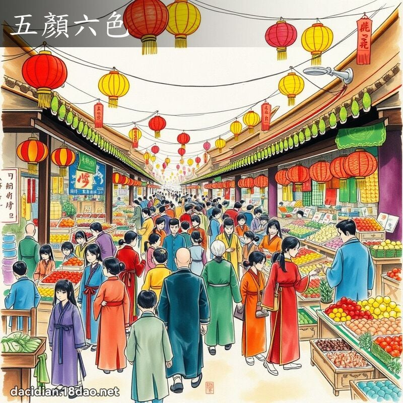 五顏六色 配图