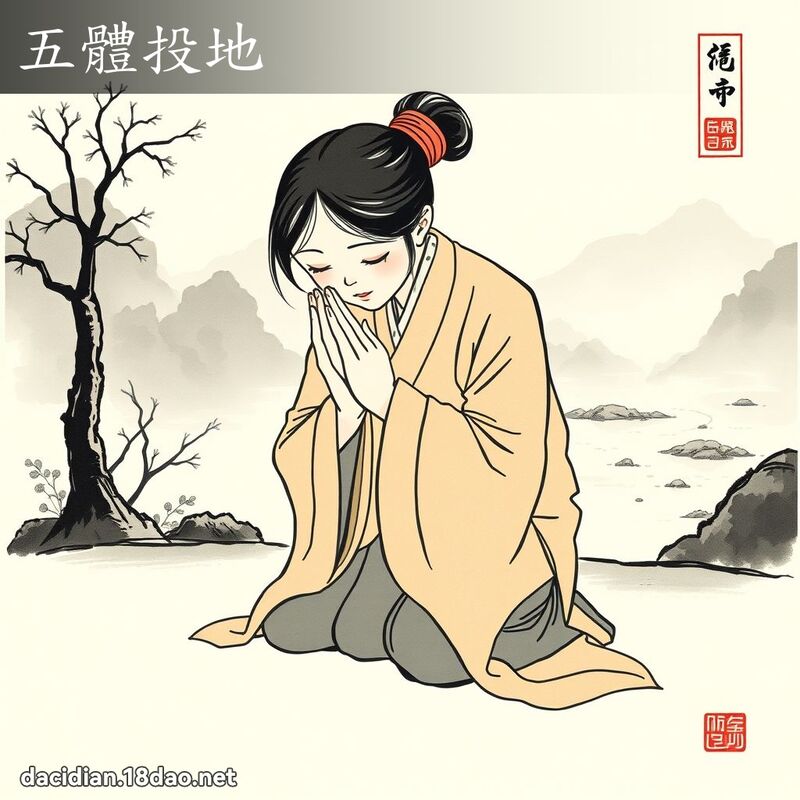 五體投地 配图