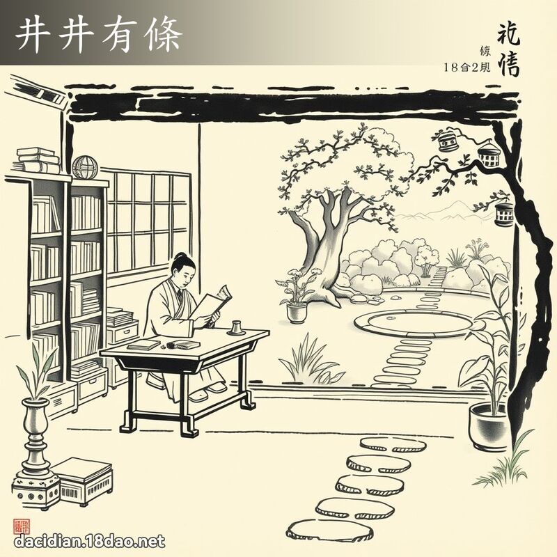 井井有條 配图