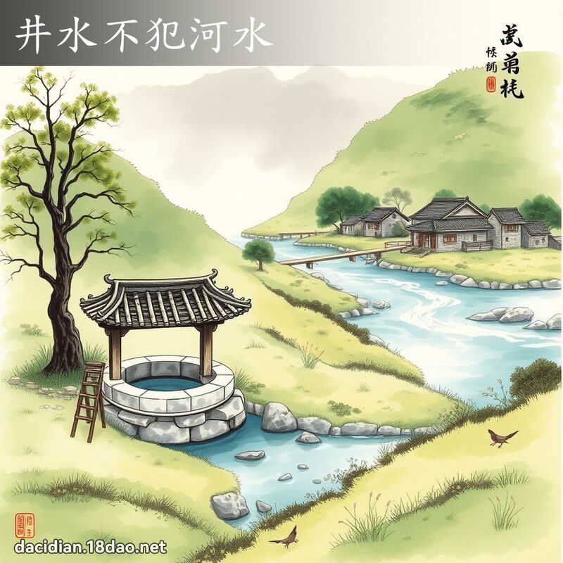 井水不犯河水 配图