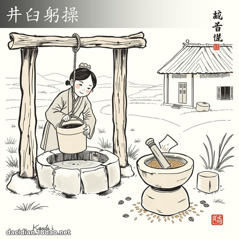 井臼躬操 配图