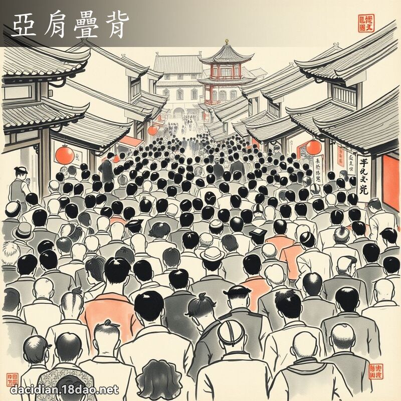 亞肩疊背 配图