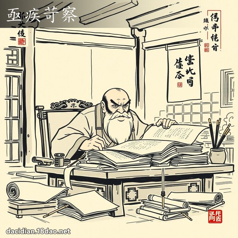 亟疾苛察 配图