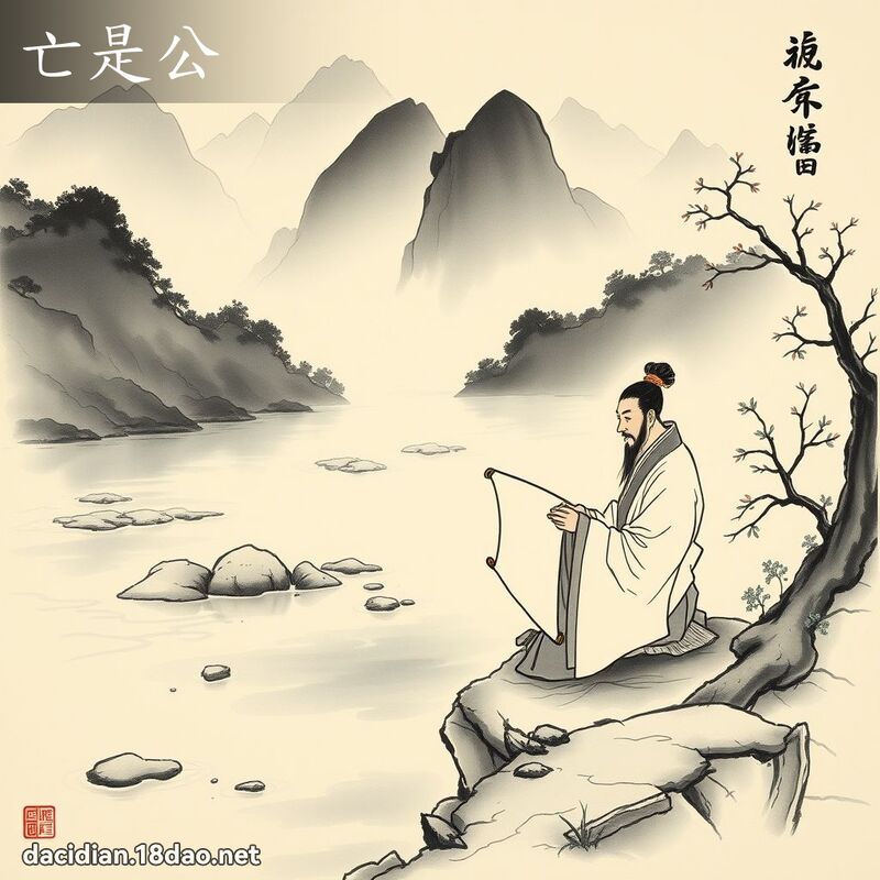 亡是公 配图