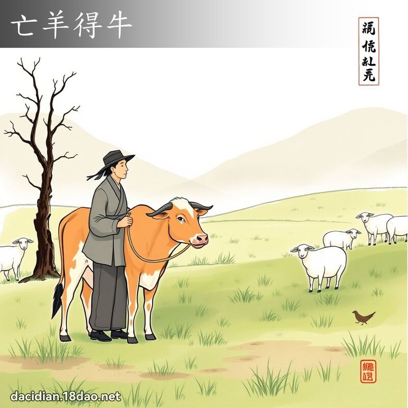 亡羊得牛 配图