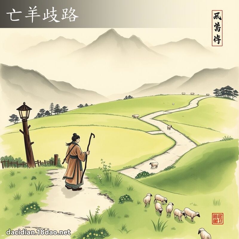 亡羊歧路 配图