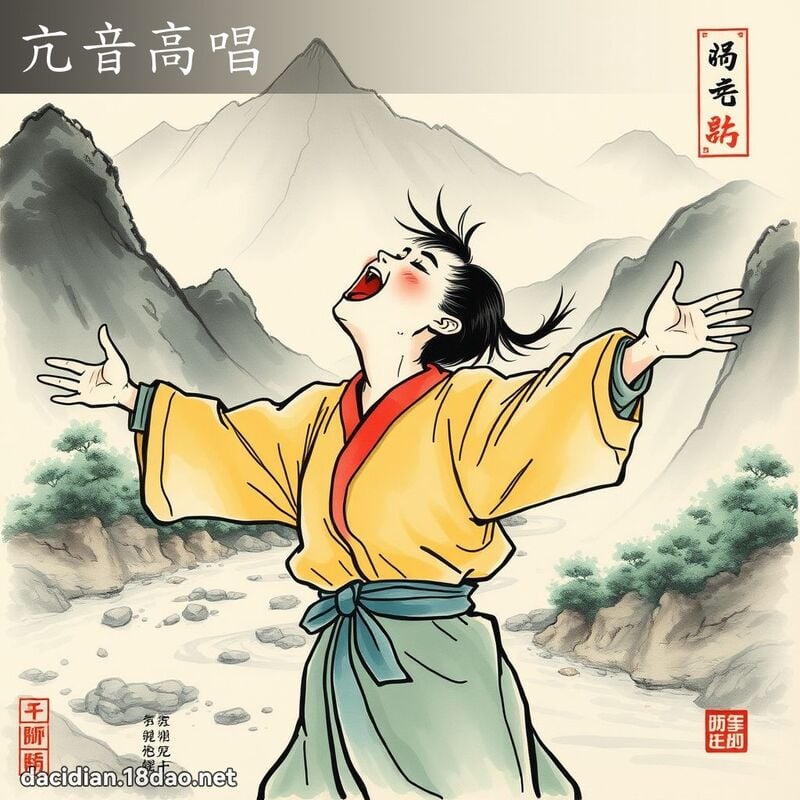 亢音高唱 配图
