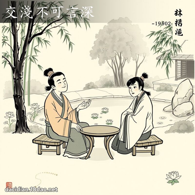 交浅不可言深 配图