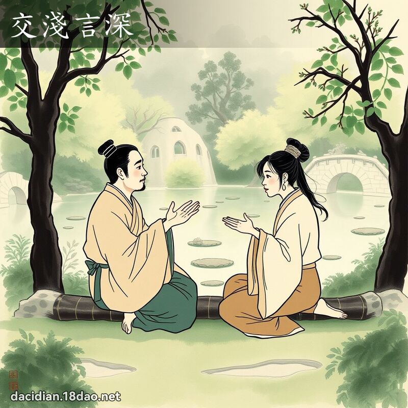 交浅言深 配图