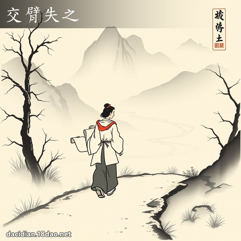 交臂失之 配图