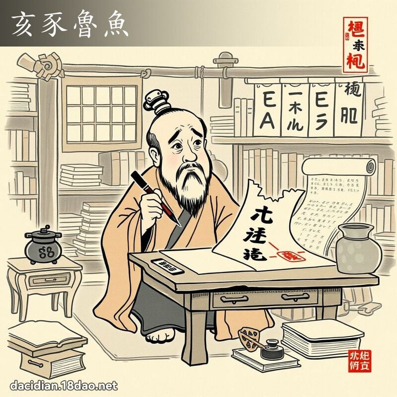 亥豕鲁鱼 配图