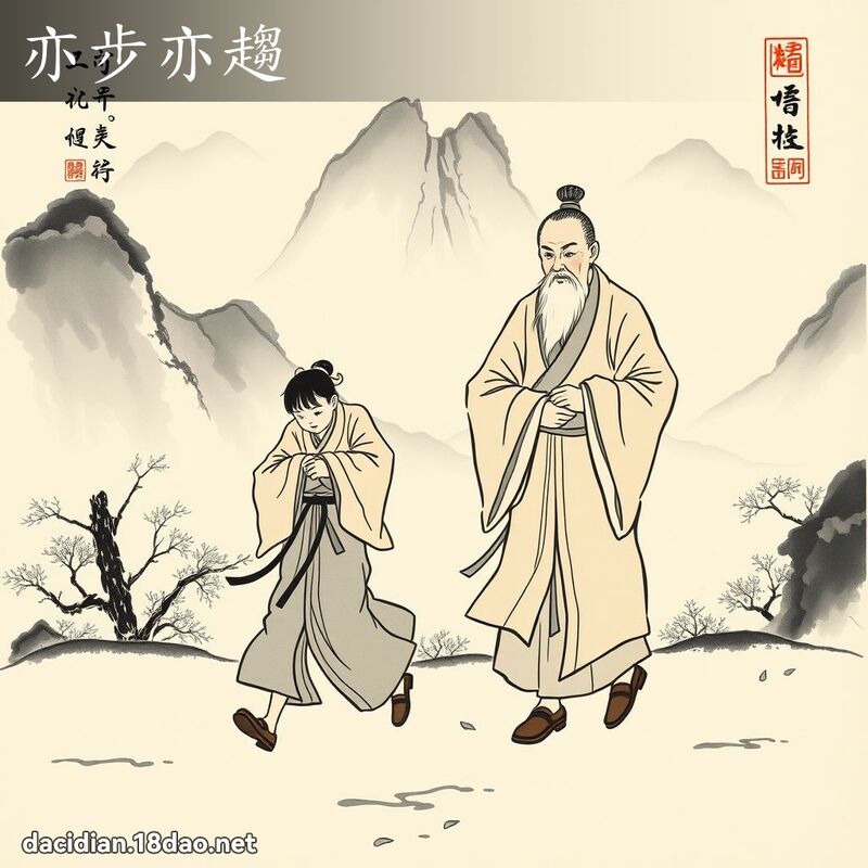亦步亦趋 配图