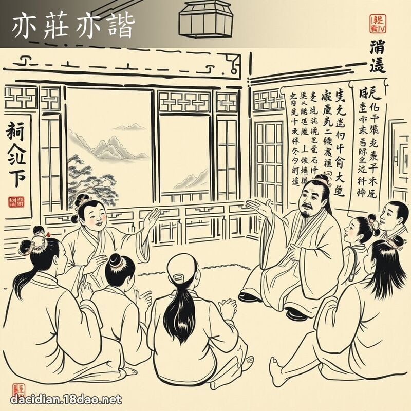 亦庄亦谐 配图