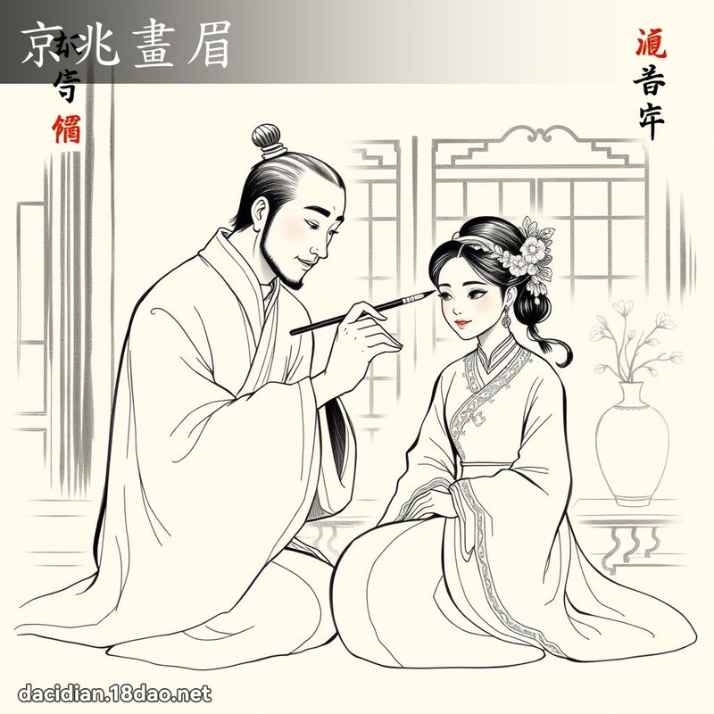 京兆画眉 配图