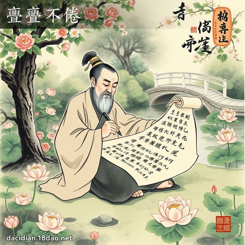 亹亹不倦 配图