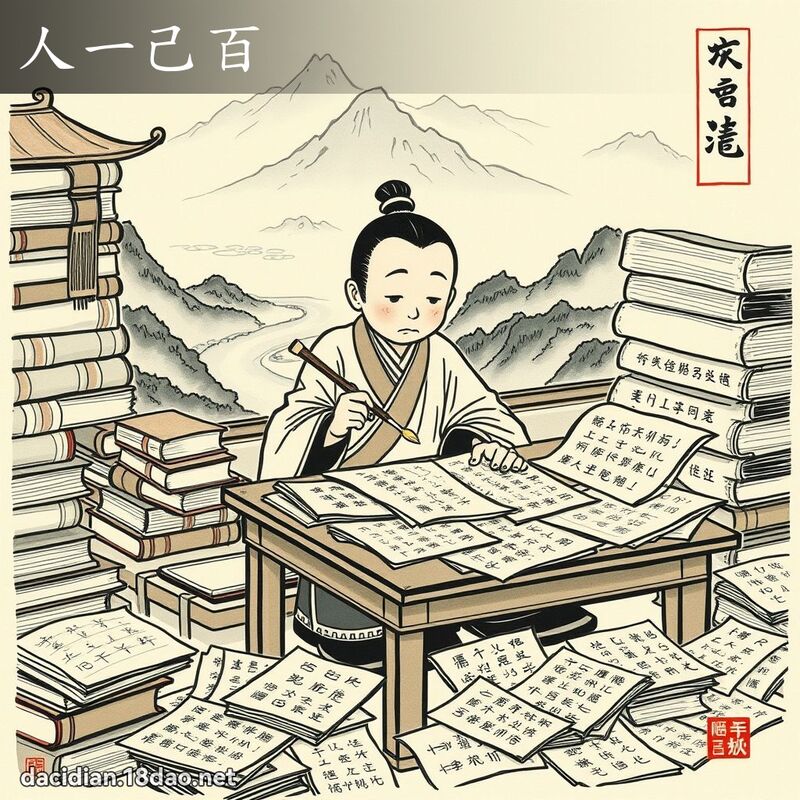 人一己百 配图