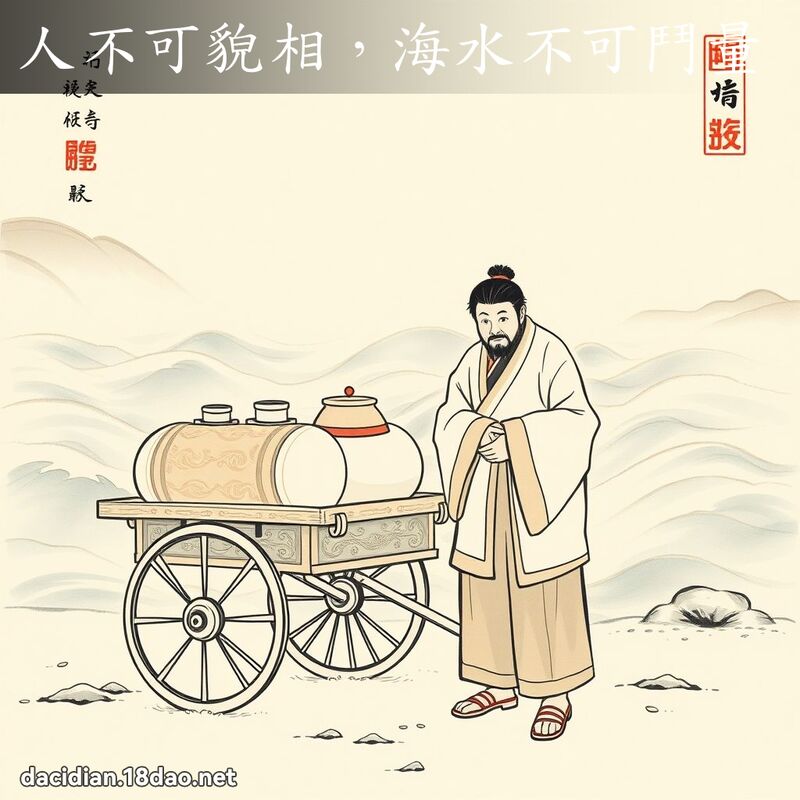 人不可貌相,海水不可斗量 配图