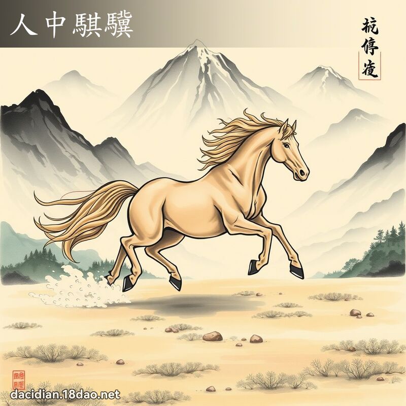 人中騏驥 配图