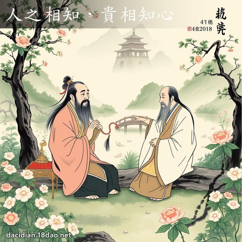 人之相知,贵相知心 配图