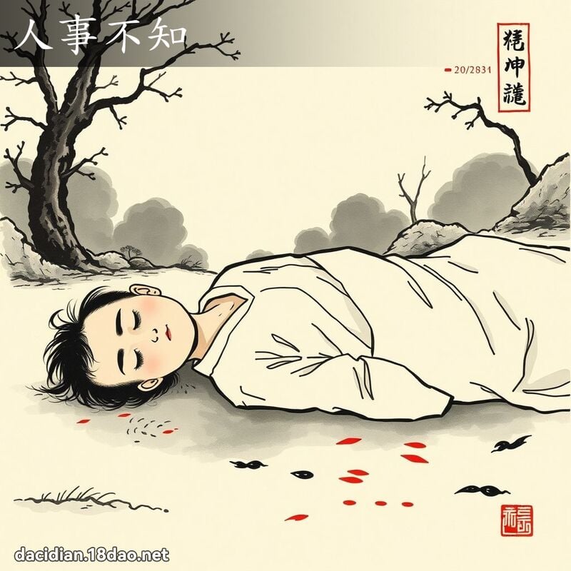 人事不知 配图