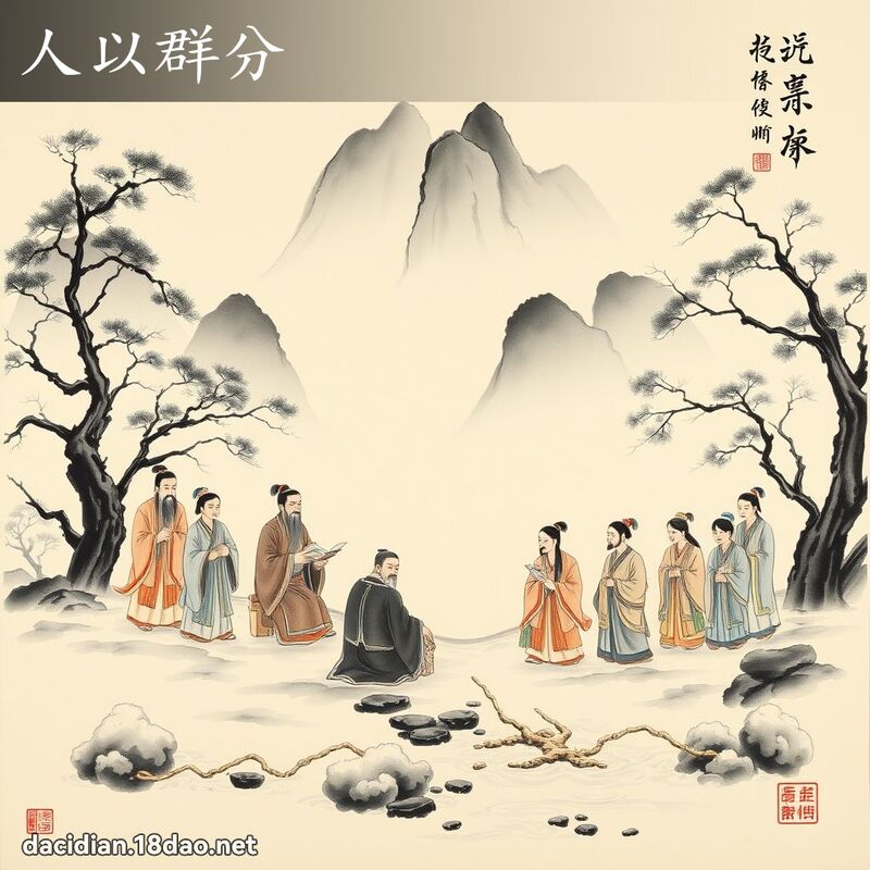 人以群分 - 中華成語配圖