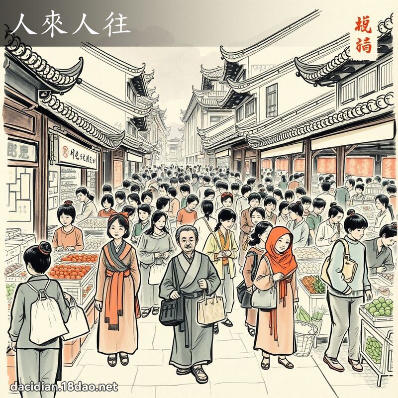 人來人往 配图