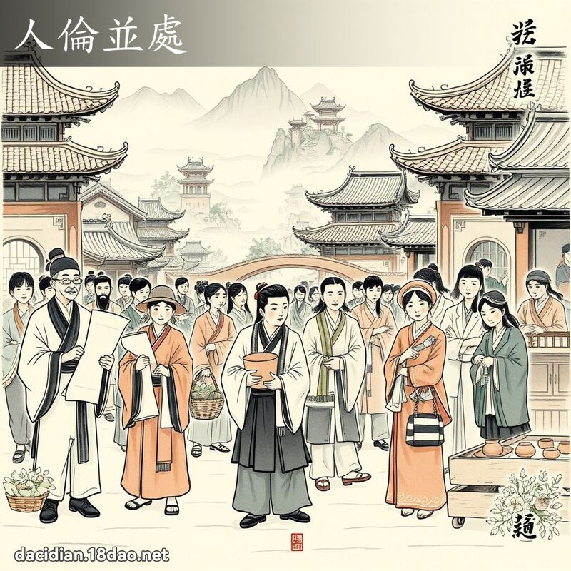 人倫並處 配图