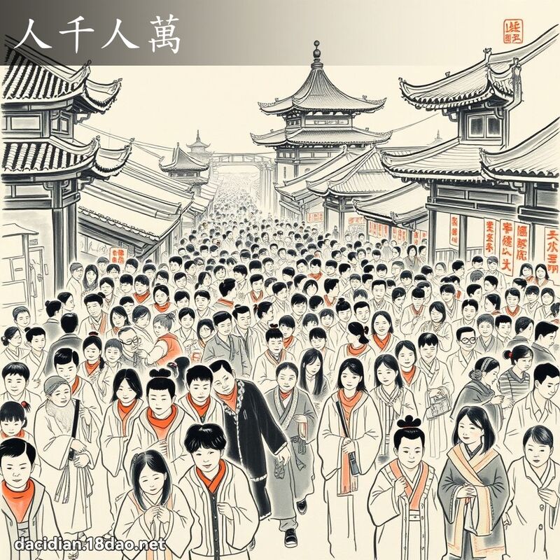 人千人萬 配图