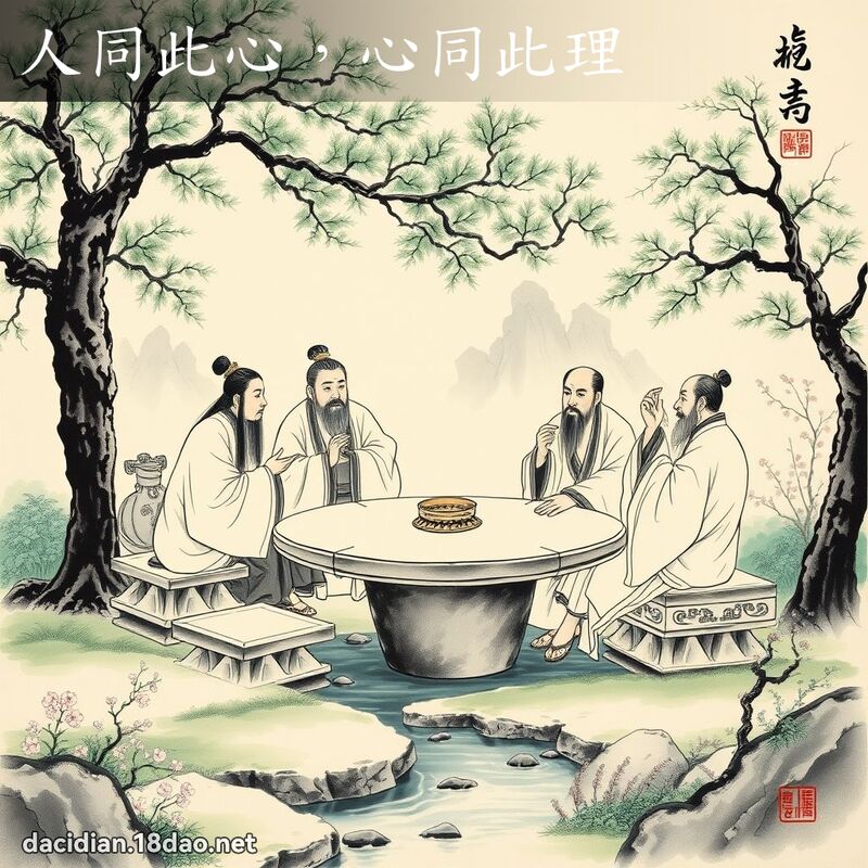 人同此心,心同此理 配图