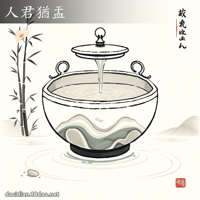 人君猶盂 配图