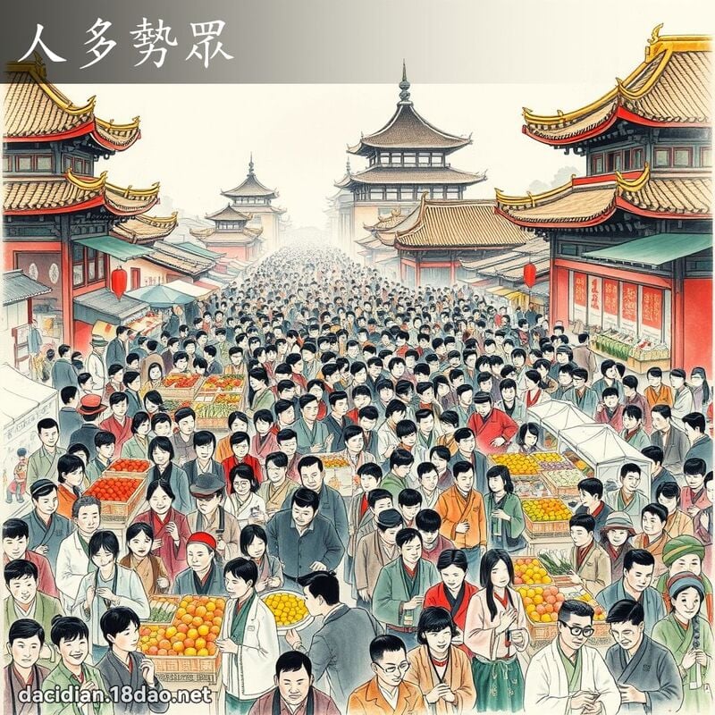人多勢眾 配图