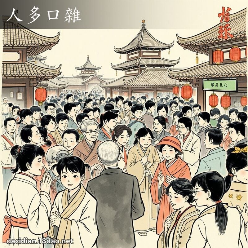 人多口雜 配图