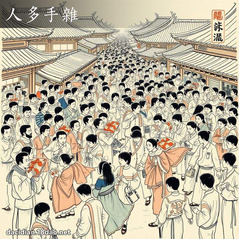 人多手雜 配图