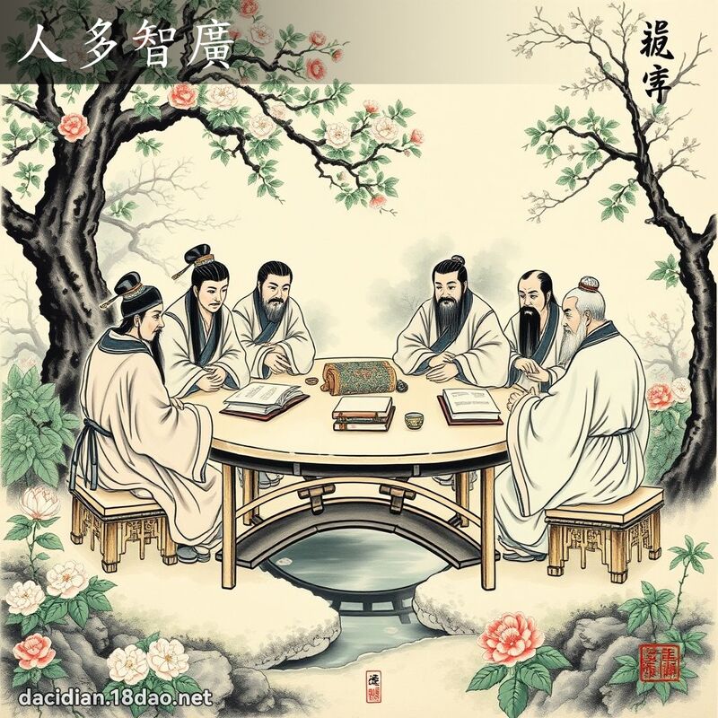 人多智廣 配图