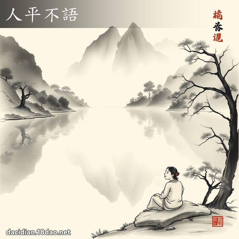 人平不語 配图